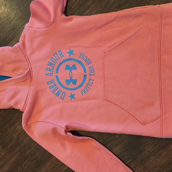 Clothing Blue And Pink Under Armour Hoodie Under Armour Shirts